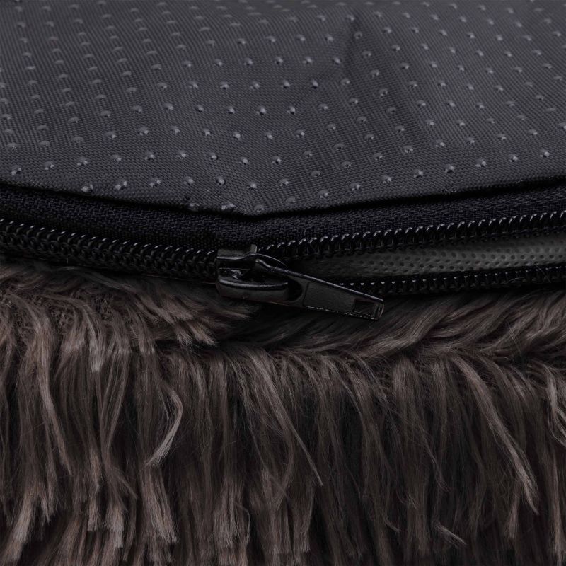 District 70 Fuzz - Fluffy hondenmand - Grijs - 25x80x80 cm - L