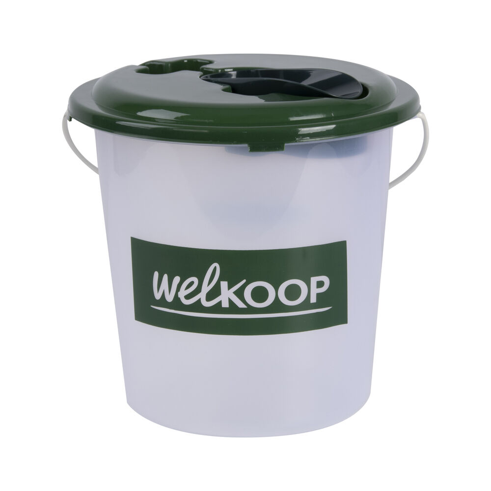 Welkoop Voerton - Met schep - Transparant - 25x23,8x23,7 cm - 2,5 kg - 5,57 L