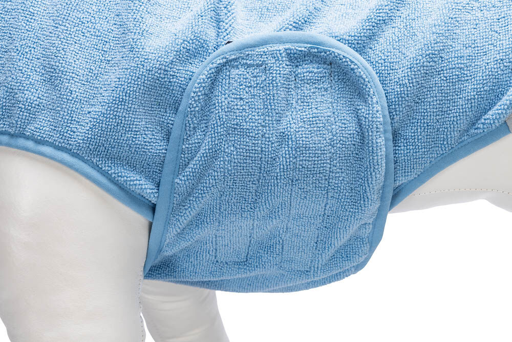 Beeztees Aras - Hondenbadjas - 1.00 cm - blauw - 1.00 cm - 2XL - 56.00 cm