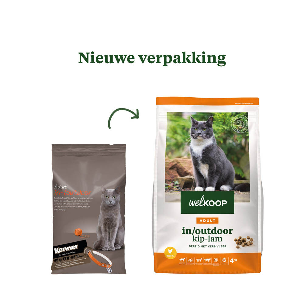 Welkoop Adult in/outdoor - Kattenvoer - 4 - lam, kip Welkoop Adult in/outdoor - Kattenvoer - 4 - lam, kip