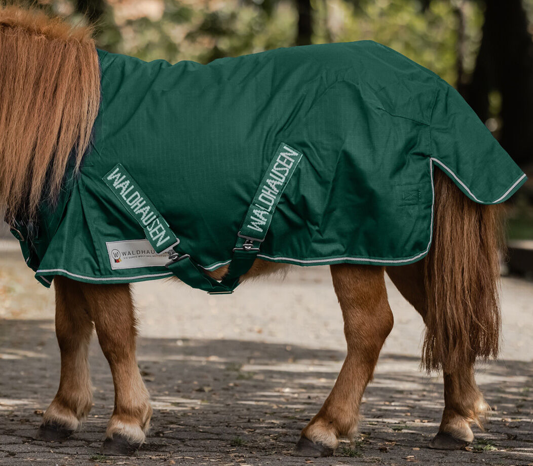 Waldhausen Shetlander - Regendeken - Paardendeken - Groen - 70-120
