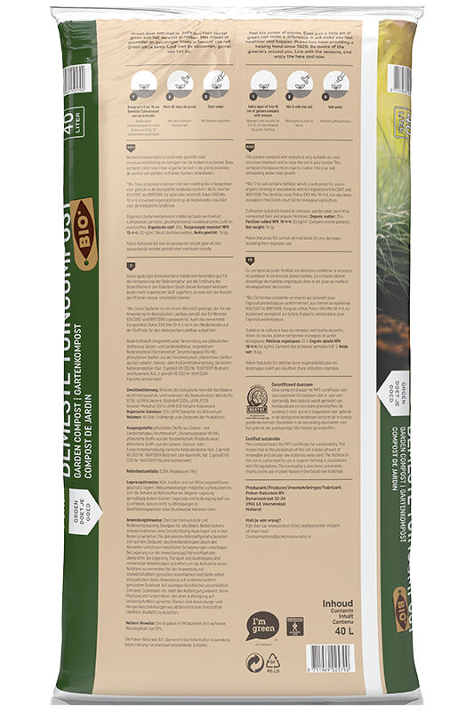 Pokon Bio bemeste tuincompost - Tuingrond - 40