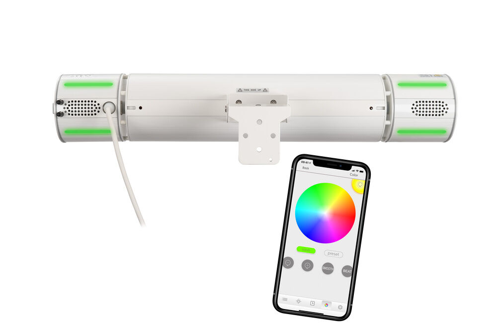 Eurom Heat and Beat - Hangende terrasverwarmer - Grijs - 2000 W