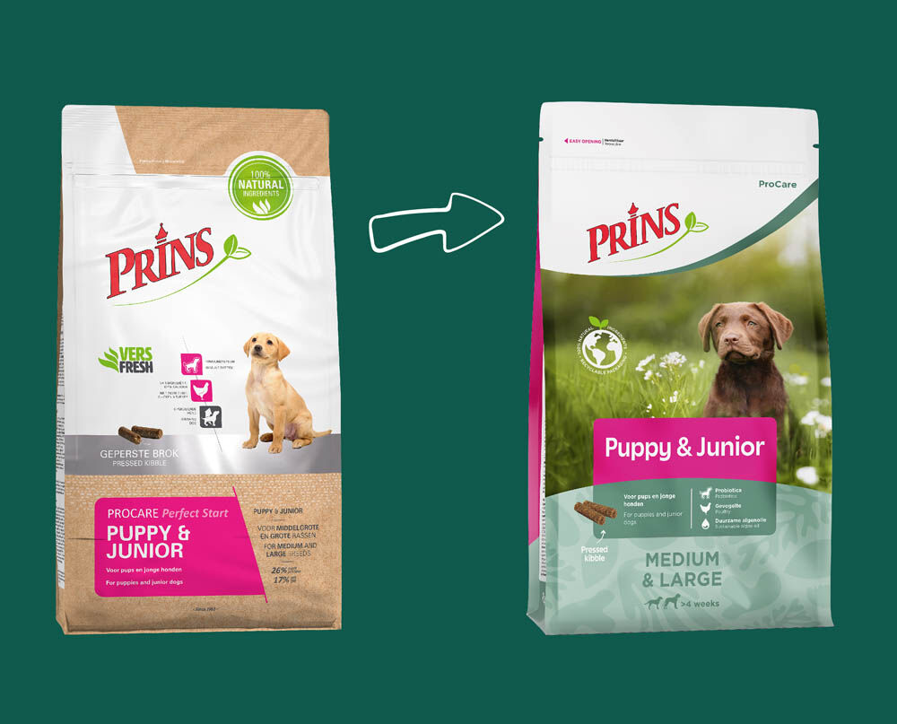Prins ProCare Puppy & Junior Medium & Large - Hondenvoer - 12.00 - gevogelte