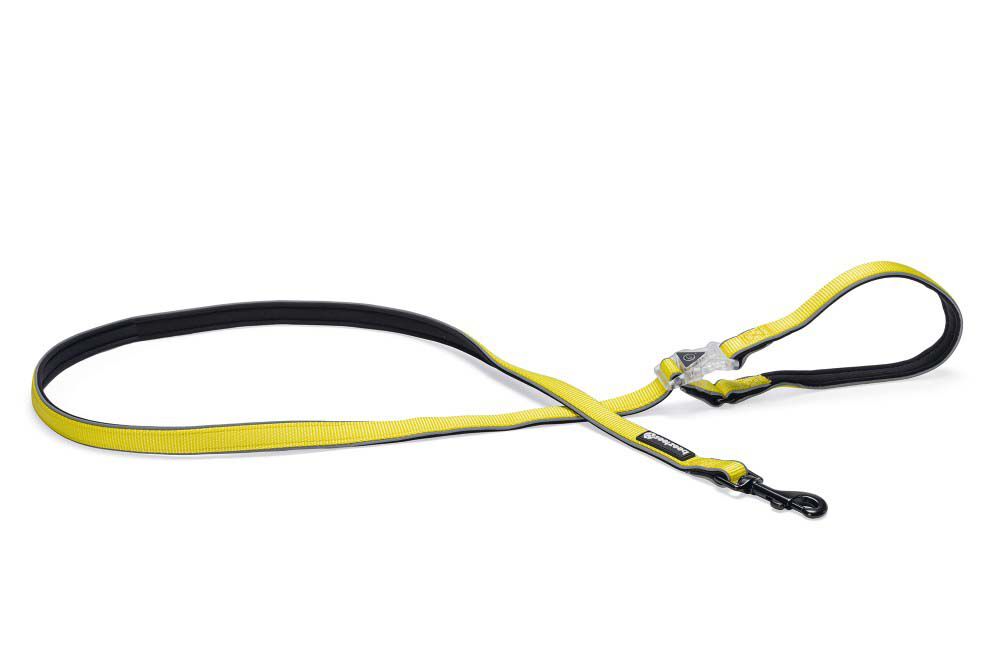 Beeztees Parinca Premium LED - Veiligheidsriem Hond - 80.00 cm - geel - 25 mm - 4.20 cm - 150.00 cm - 4.50 cm