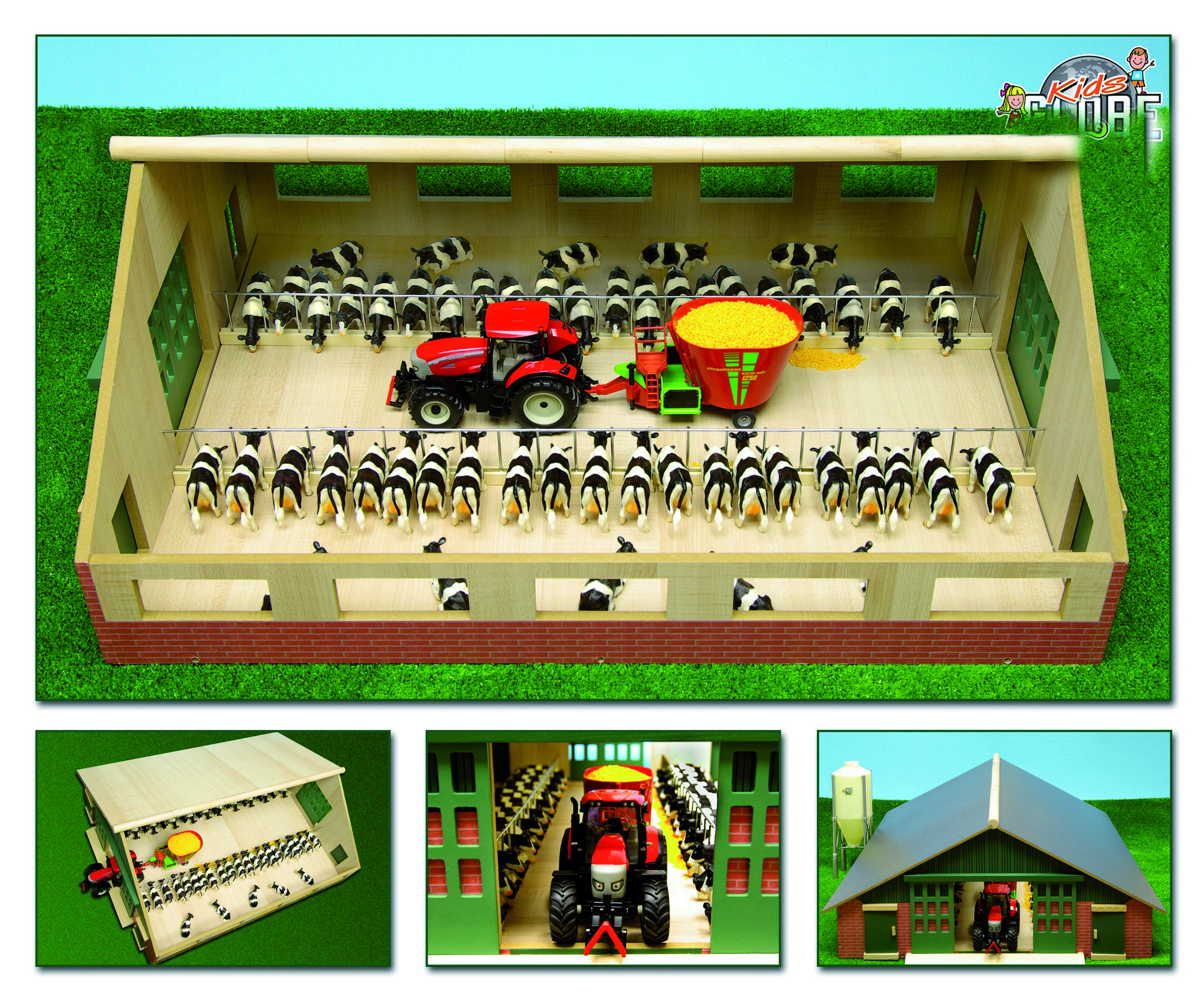 Kids Globe Loopstal  1:32 - Accessoires - Wit Kids Globe Loopstal  1:32 - Accessoires - Wit