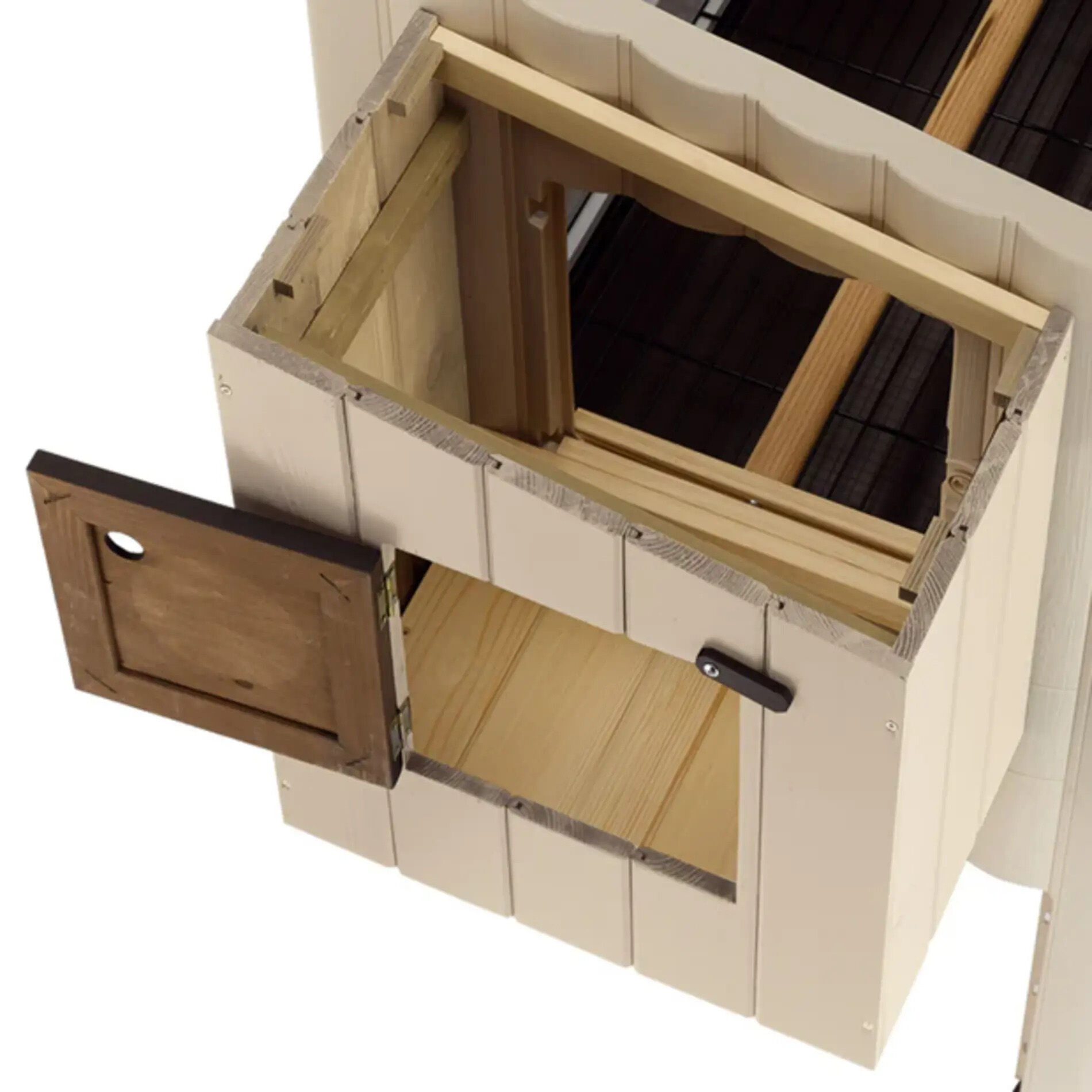 Ferplast Happy Farm 120 - Kippenhok - Beige - 140x139x110 cm