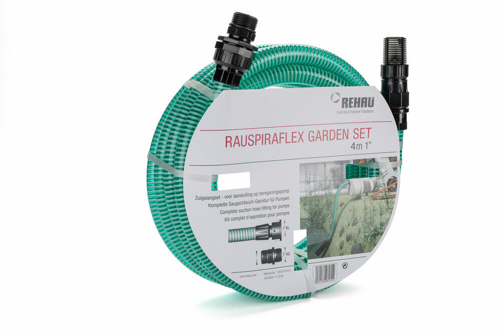 Rehau Rauspiraflex Garden Set - Zuigslangset Rehau Rauspiraflex Garden Set - Zuigslangset