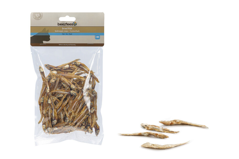 Beeztees Gedroogdde visjes - Kattensnack - 100.00 - Vis