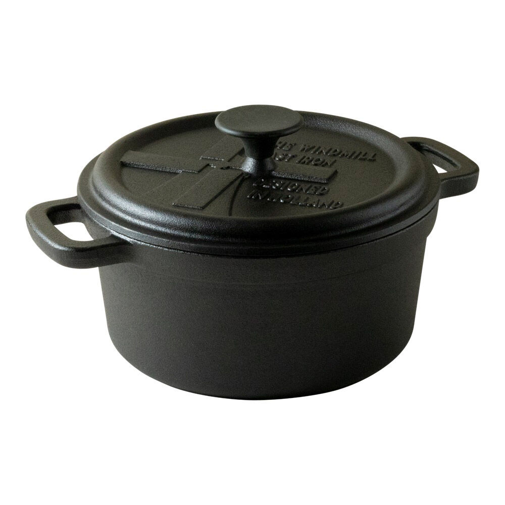 The Windmill Cast Iron BBQ Pan M 2,5L - Zwart - Medium The Windmill Cast Iron BBQ Pan M 2,5L - Zwart - Medium