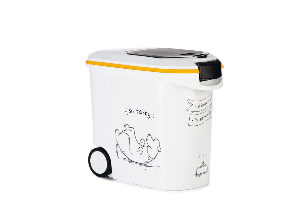 Curver Dis - Hond - Voercontainer - 54.00 l - 43.00 cm - Wit Grijs - 49.00 cm - 28.00 cm