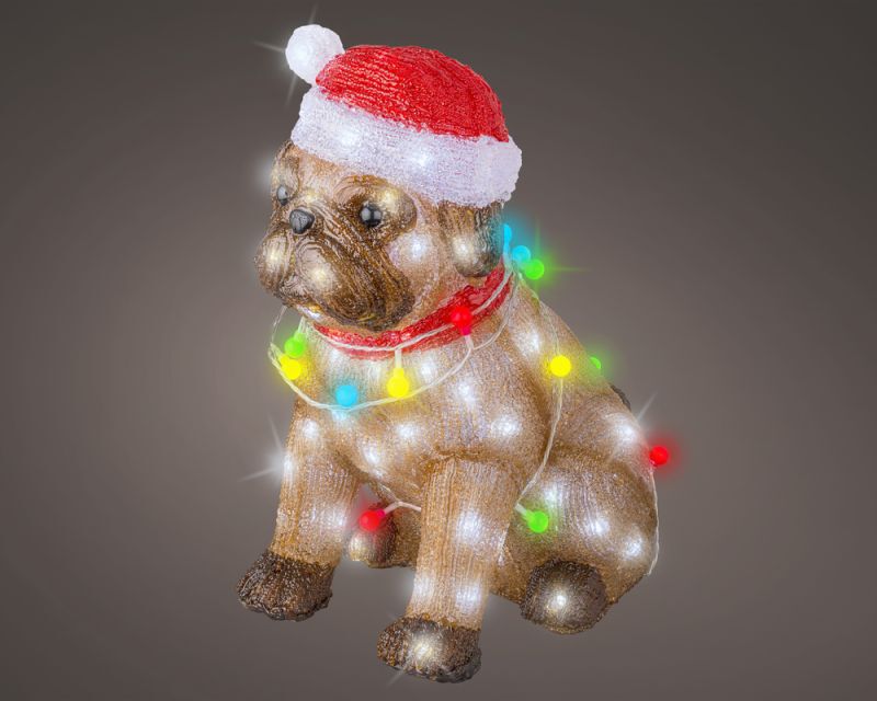 Lumineo Hond - LED figuur - Wit - 42x24x30 cm Lumineo Hond - LED figuur - Wit - 42x24x30 cm