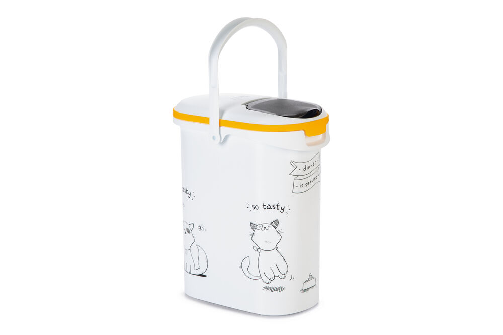Curver Dis - Kat - Voercontainer - 10.00 l - 1.00 cm - Wit - 19.00 cm - 1.00 cm