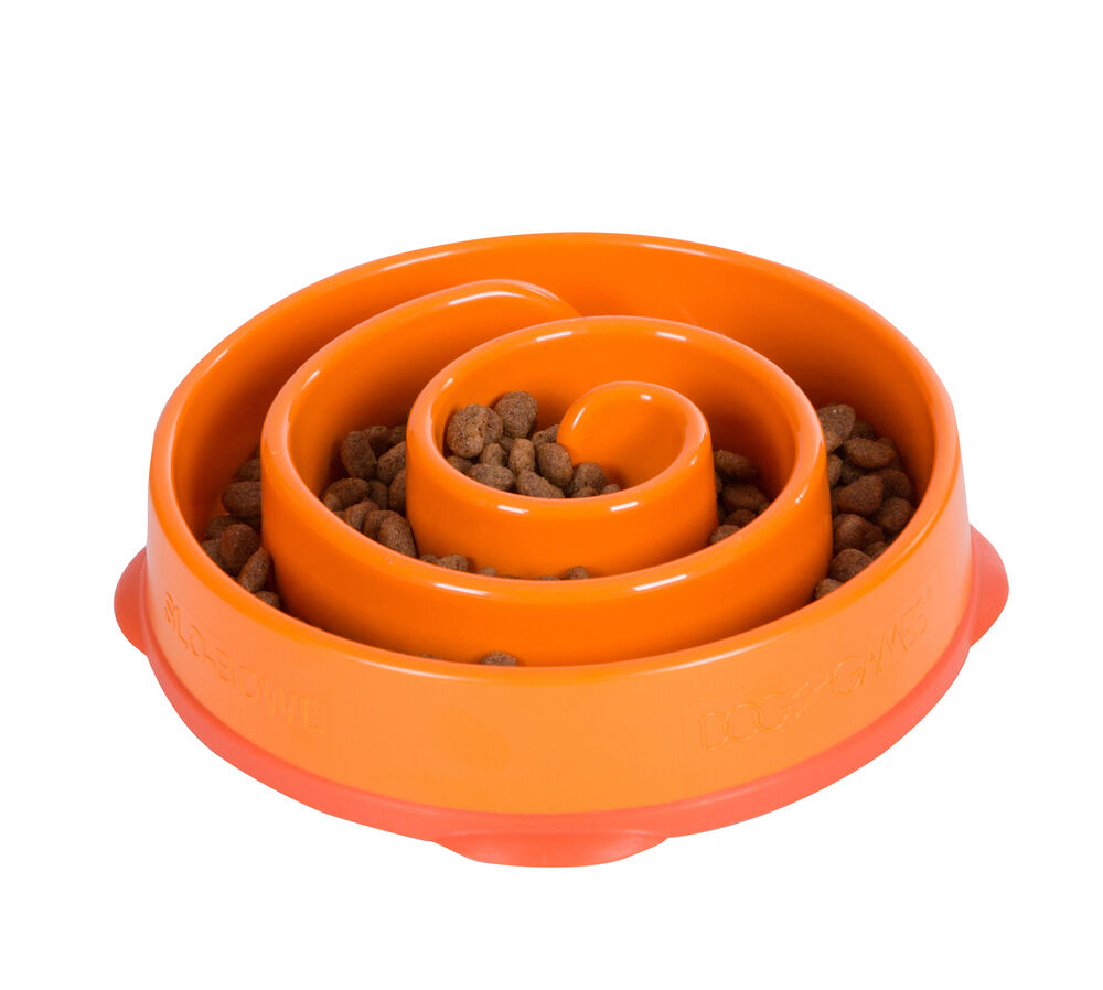 Outward Hound Anti schrokbak - Voerbak Hond - Oranje - 21 cm - L
