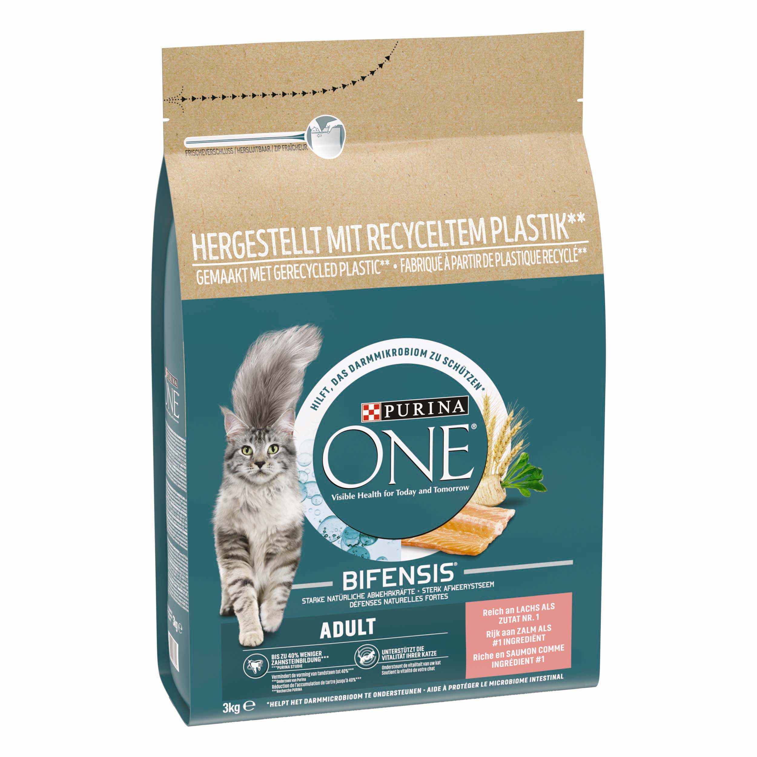 Purina One Adult - Kattenvoer - 3 - zalm