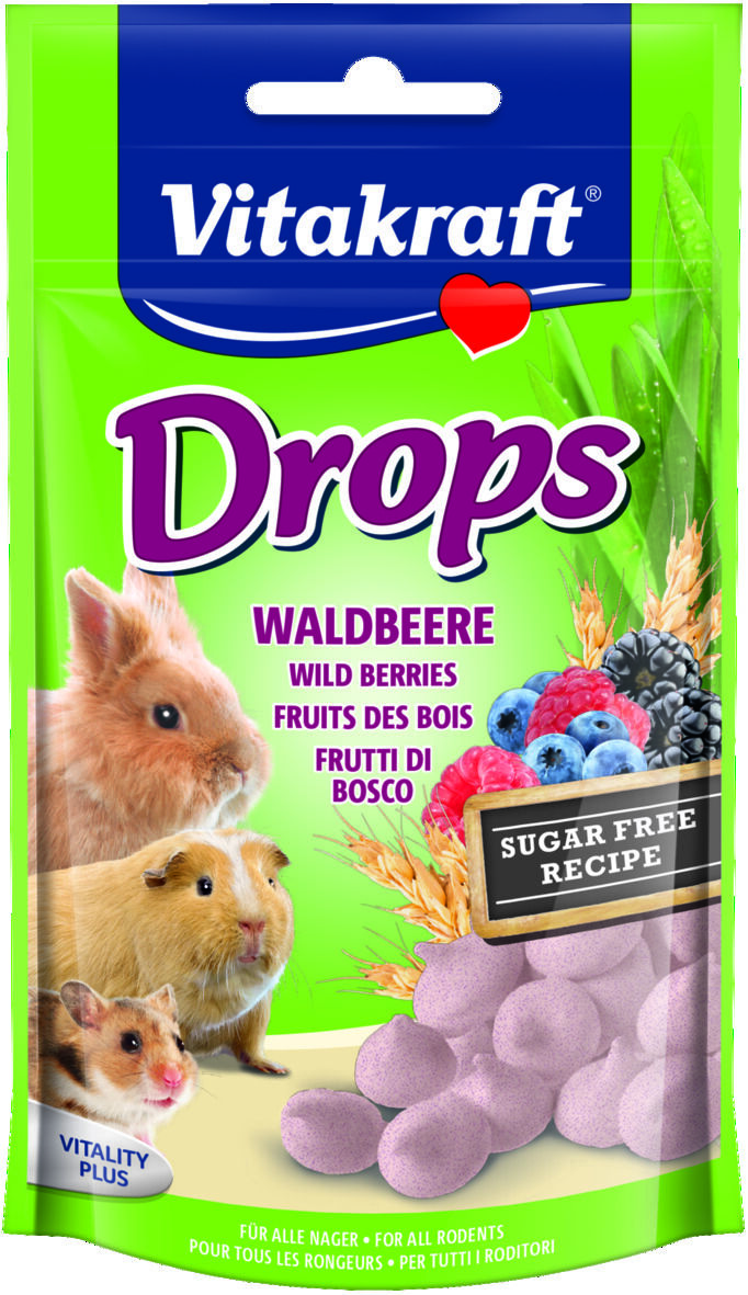 Vitakraft Drops konijn- en knaagdierensnack - bosvruchten