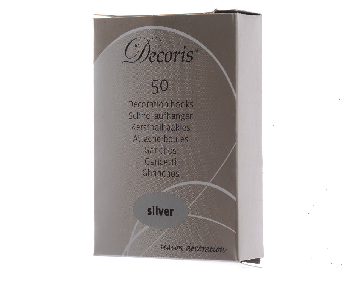 Kerstbalhaakjes - Zilver - 10.00x5.50x5.50 cm Kerstbalhaakjes - Zilver - 10.00x5.50x5.50 cm