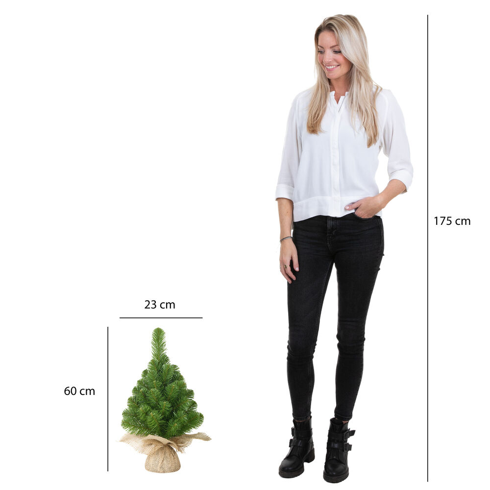 Black box - Kunstkerstboom - 60.00 cm - Groen - 20.00 cm - 41.00 cm - 20.00 cm