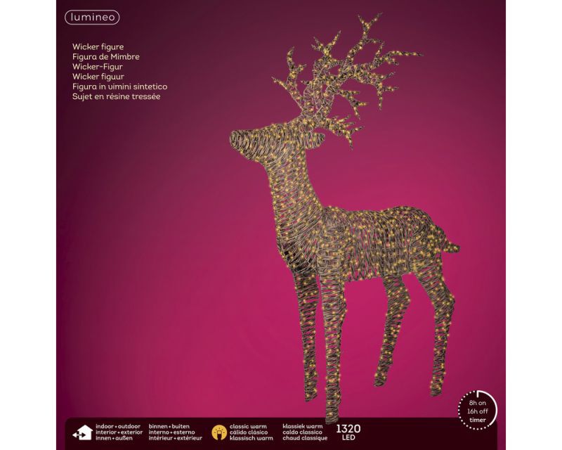 Lumineo Rendier - LED figuur - 1320 - 180 cm