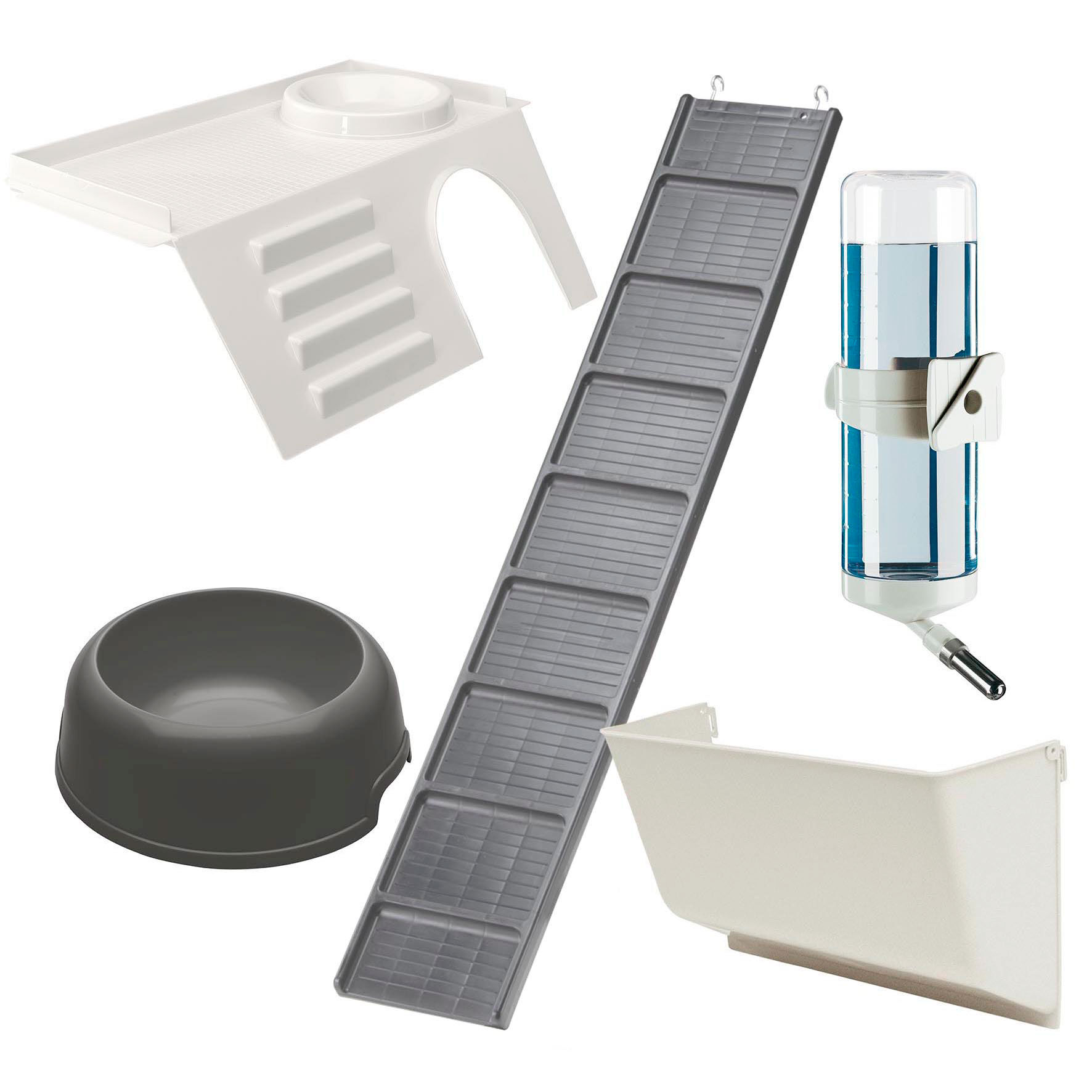 Ferplast Rabbit 120 Dubbel - Konijnenkooi - Grijs - 117x58 cm