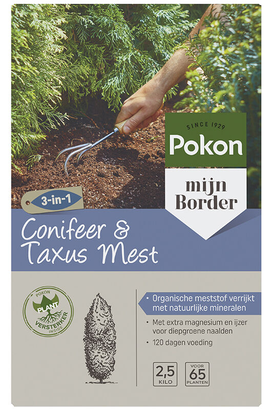 Pokon Conifeer & Taxusvoeding - Siertuinmeststof - 2.5 Pokon Conifeer & Taxusvoeding - Siertuinmeststof - 2.5
