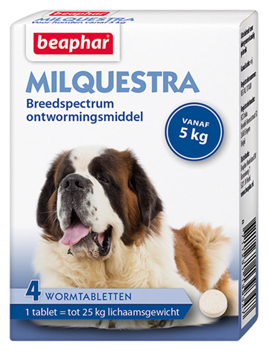 Beaphar Milquestra Hond 5-75kg - Wormenmiddel