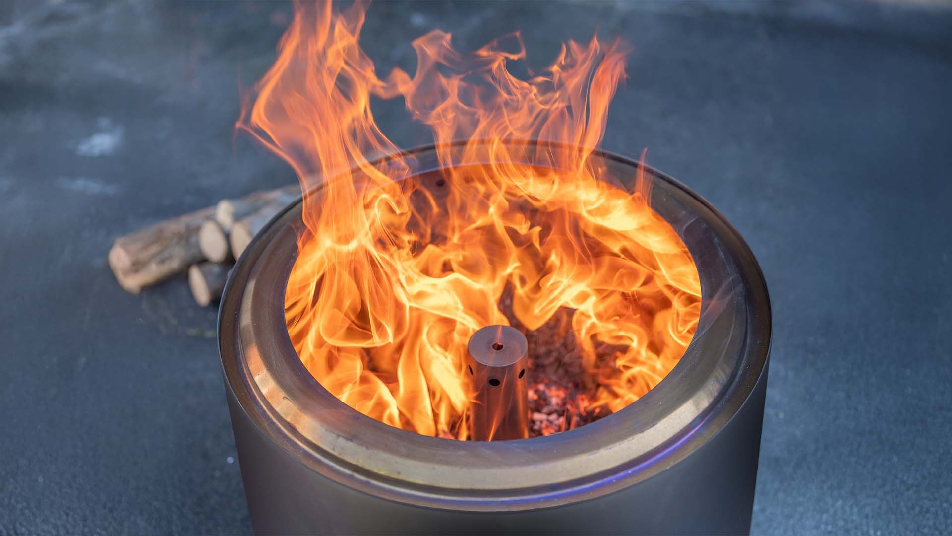 RedFire Volcano Pellet - Vuurhaard XL - Rond - Zwart - Rvs - 49.5 cm - XL