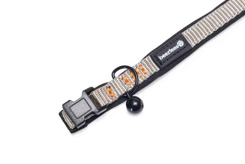 Beeztees Parinca - Kattenhalsbandje - 30 cm - Grijs - 10 mm