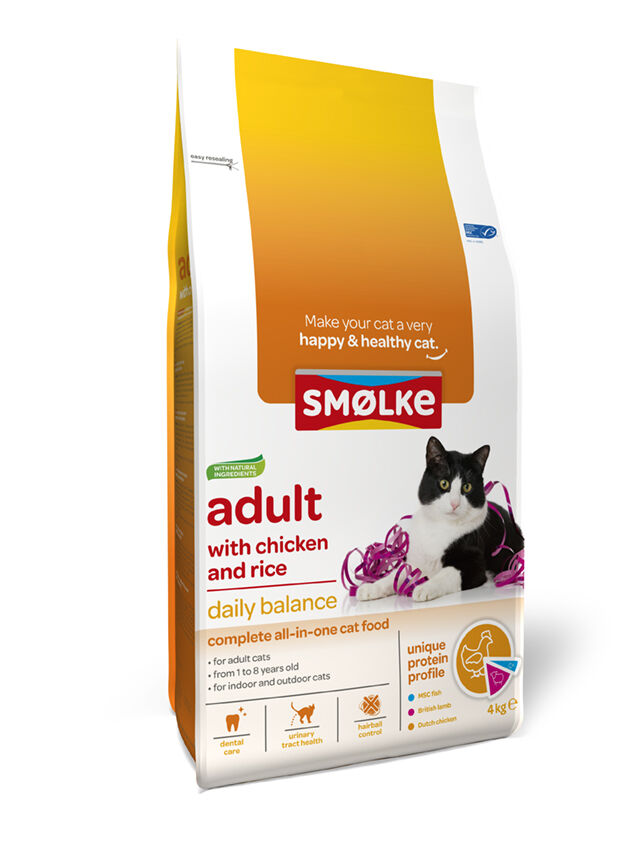 Smölke Adult - Kattenvoer - 4 - kip Smölke Adult - Kattenvoer - 4 - kip