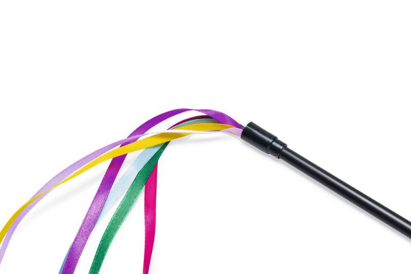 Beeztees Hengel Gekleurd lint - Kattenspeeltje - Multi