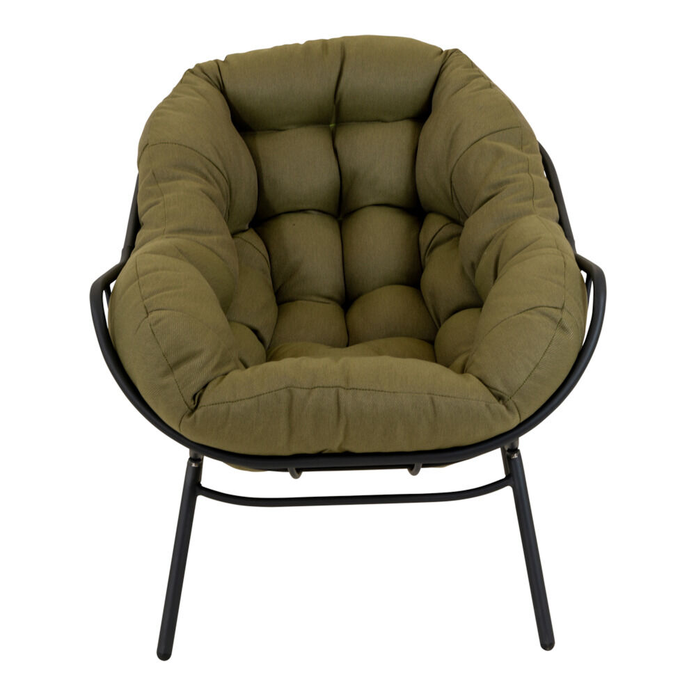 Lesli Living Cozy - Relaxstoel - 1.00 cm - Groen - 101.00 cm - 87.00 cm