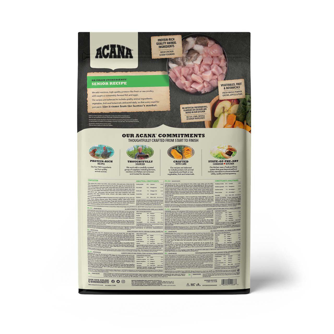 Acana Dog recipe Senior - Hondenvoer - Gevogelte - 6 kg