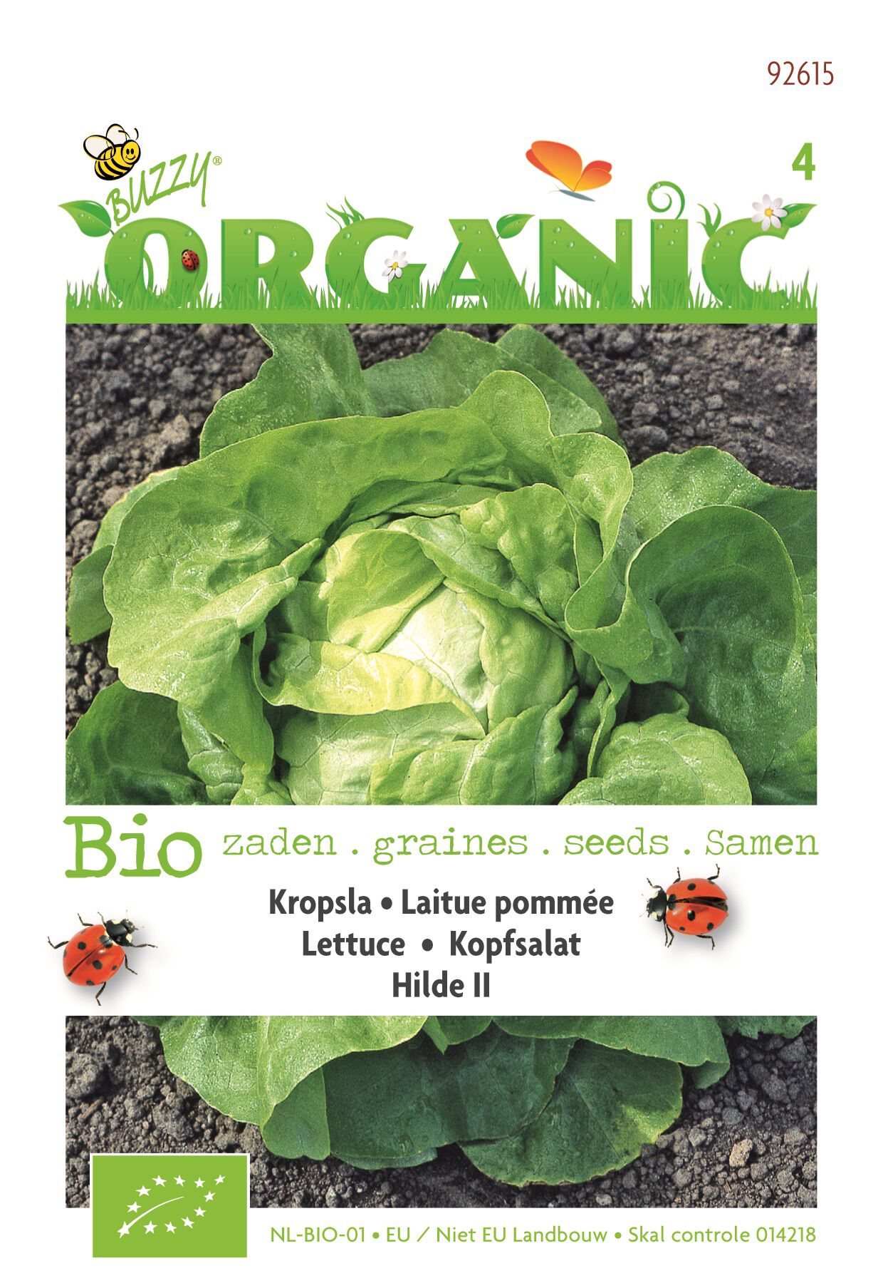 Buzzy Kropsla Hilde  (BIO) Lactuca sativa - Groentezaden Buzzy Kropsla Hilde  (BIO) Lactuca sativa - Groentezaden