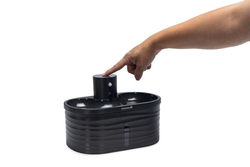 Beeztees Sef - Drinkfontein - 2,5 liter - Grijs - 17.5x26x17 cm