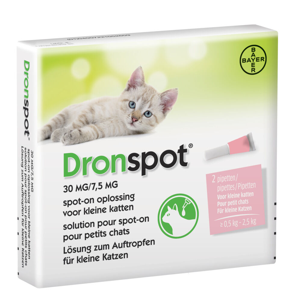 Dronspot Pipetten -  Ontwormen Medium Kat Dronspot Pipetten -  Ontwormen Medium Kat