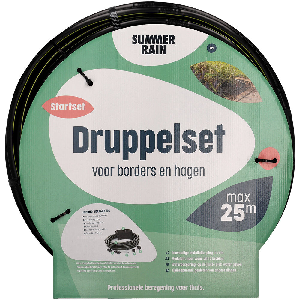 SummerRain Borders en hagen - Druppelset - 50m - 50 m SummerRain Borders en hagen - Druppelset - 50m - 50 m