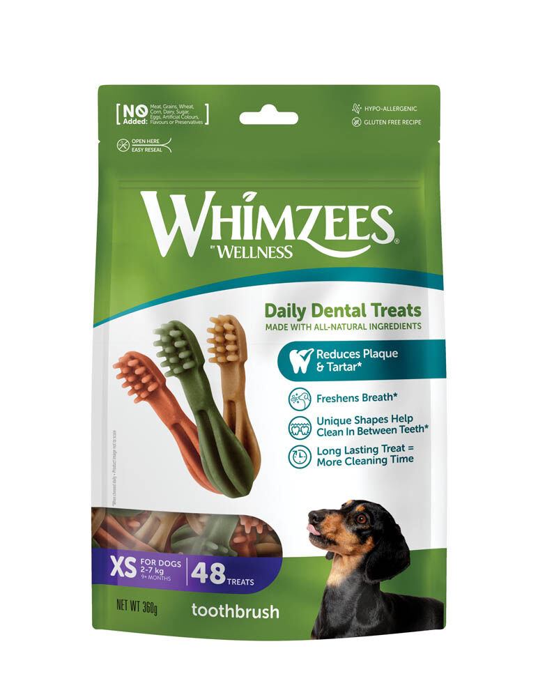 Whimzees Tandenborstel - Hondensnack - vega - XS Whimzees Tandenborstel - Hondensnack - vega - XS