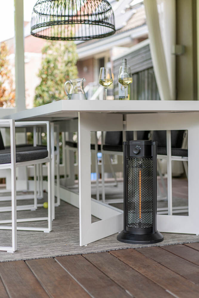 Eurom Undertable Heater - Staande terrasverwarmer - Grijs - 900 W