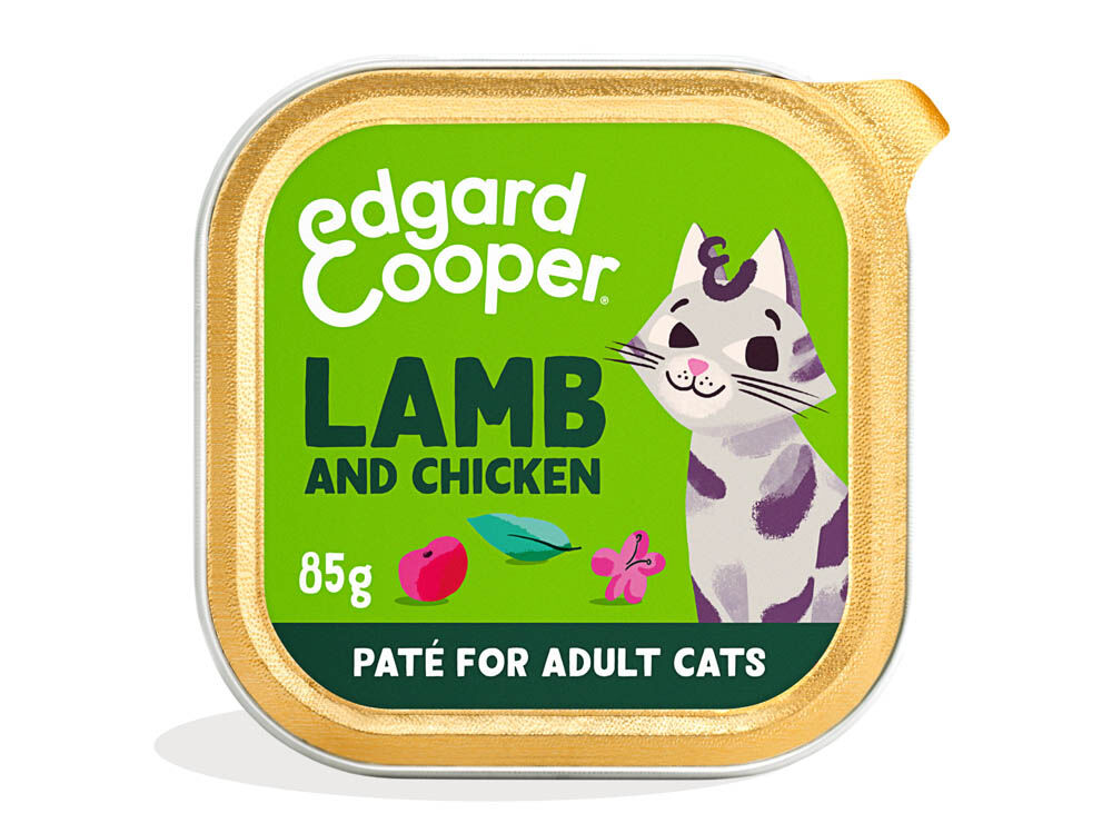 Edgard & Cooper Paté - Kattenvoer - Lam - Kip - 85 gram
