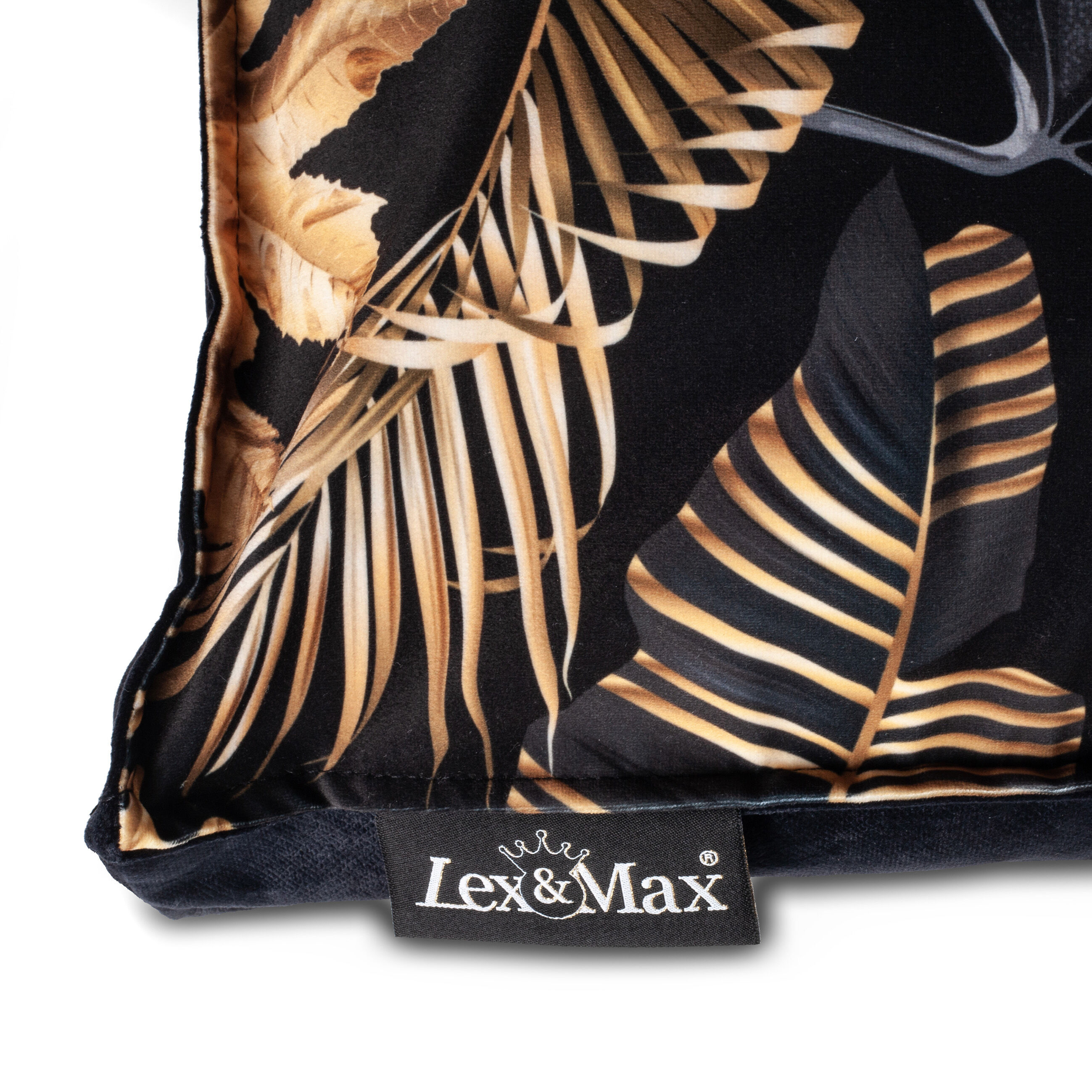 Lex & Max Dubai - Orthopedisch Benchkussen - Zwart / Goud - 50x75x13 cm - M