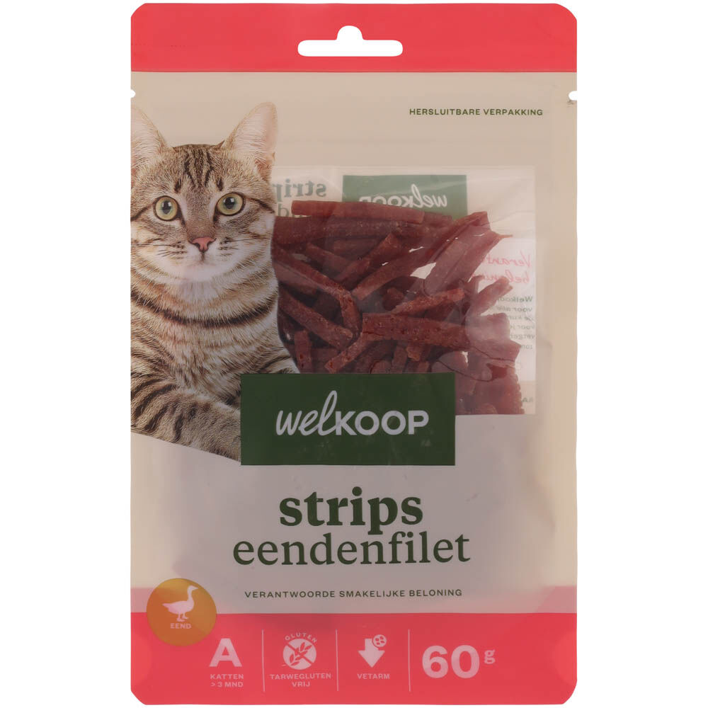 Welkoop Strips eendenfilet - Kattensnack