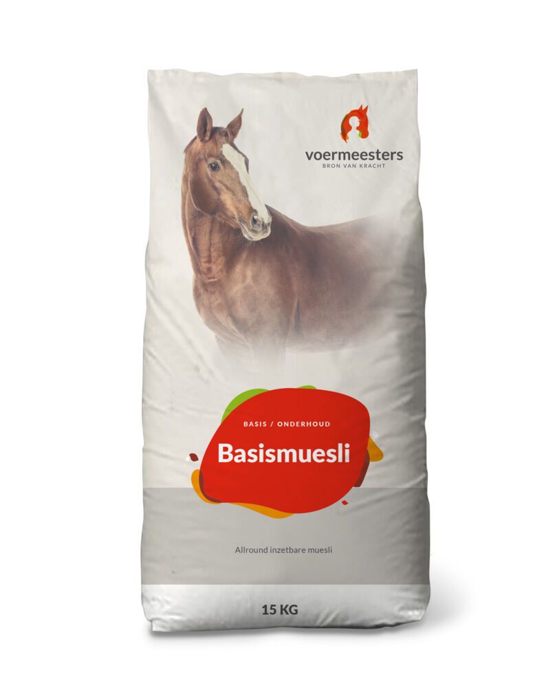 Voermeesters Basismuesli - Basisvoeding - 15 kg - Zak