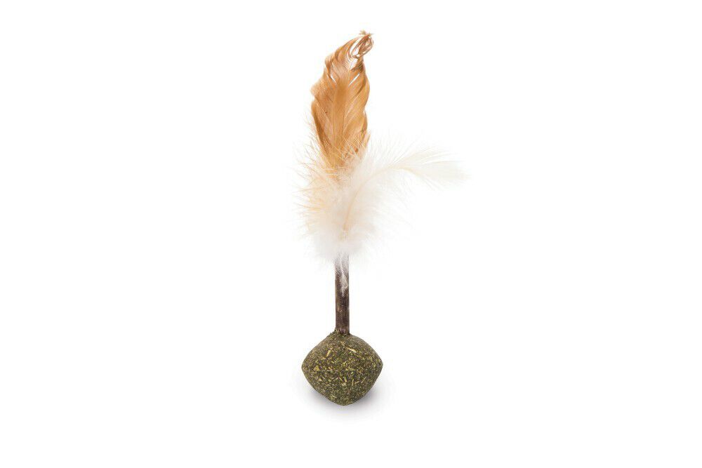 Beeztees Catnip Bal met Matatabi  en veren - Kattenspeeltje Beeztees Catnip Bal met Matatabi  en veren - Kattenspeeltje