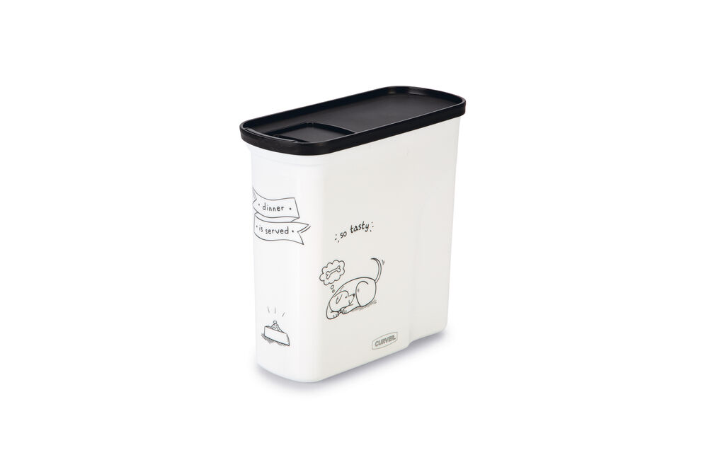Curver Dis - Hond - Voercontainer - 2.00 l - 20.00 cm - Wit Grijs - 9.00 cm - 21.00 cm