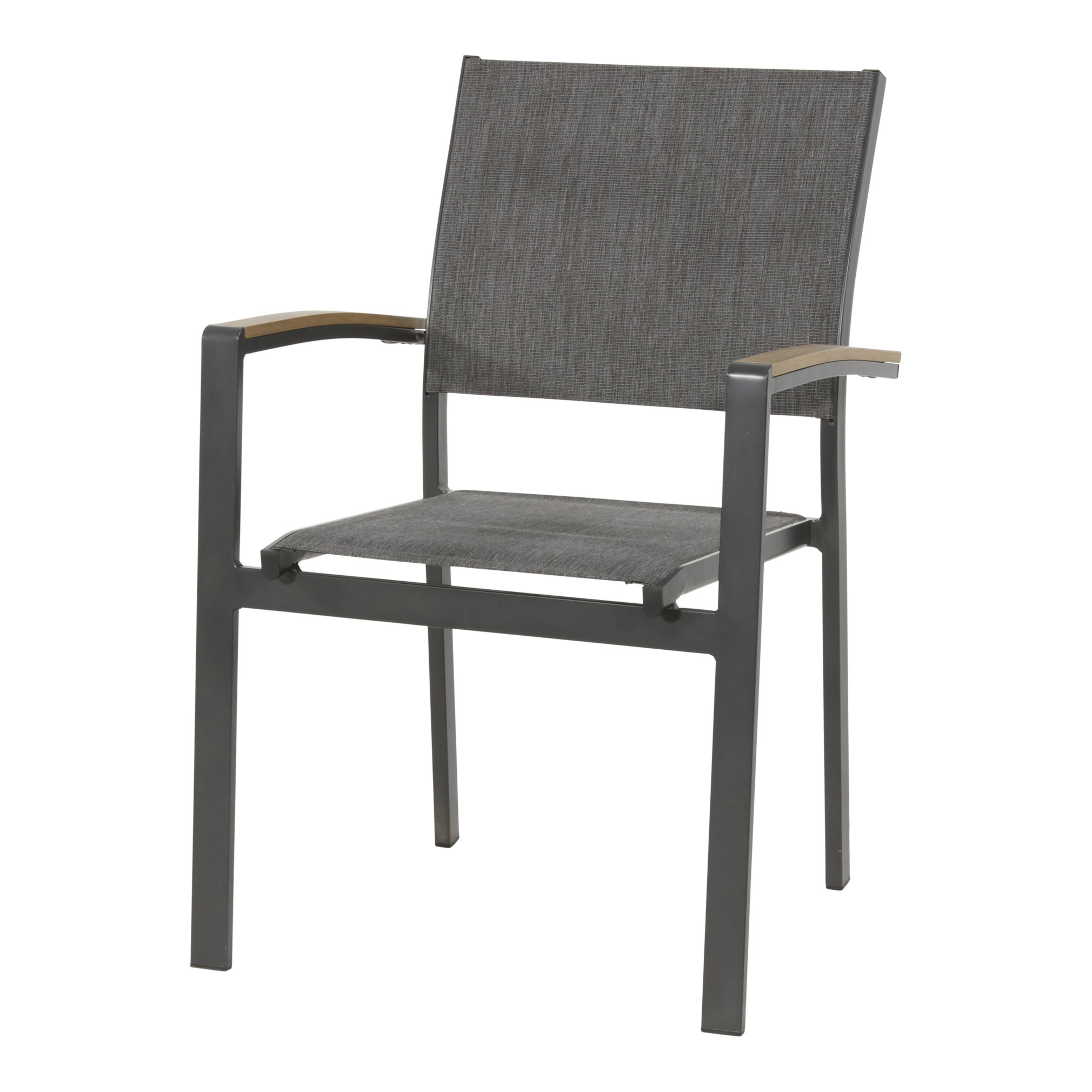 Lesli Living Arezzo - Tuinstoel - 1.00 cm - Grijs - 57.00 cm - 62.00 cm