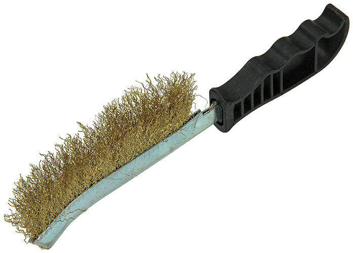 SAM Koper special - Staaldraadborstel - Grijs - 25.5x7.5x1.5 cm - 23.7 cm