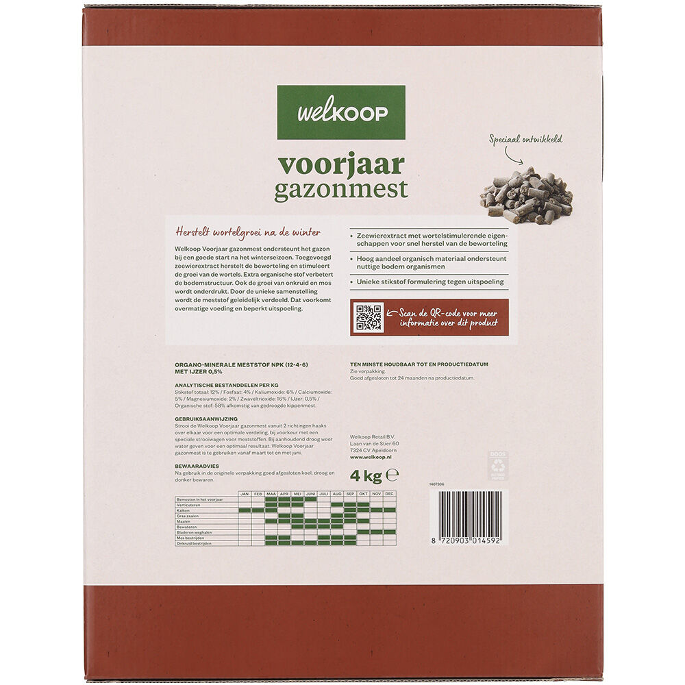 Welkoop - Voorjaar Gazonmest - 130 m² - 4 kg
