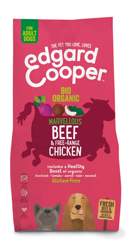 Edgard & Cooper Adult Biologisch - Hondenvoer - Rund - Kip - 7 kg