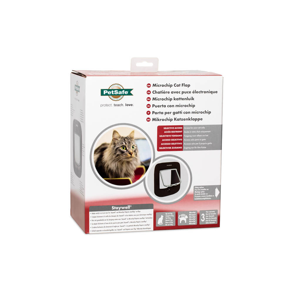 Petsafe - Kattenluik op microchip - 24.00 cm - Bruin - 22.00 cm - 12.20 cm