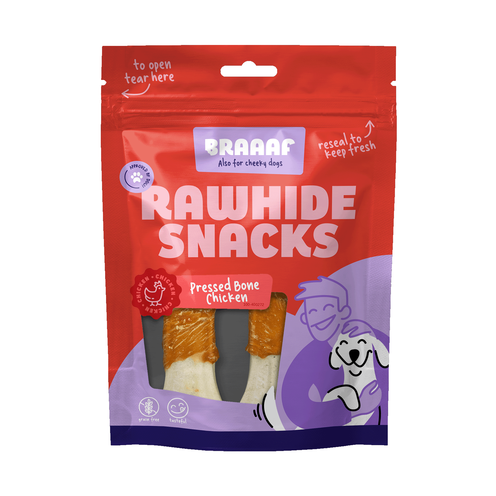 Braaaf Geperst been - Hondensnack Braaaf Geperst been - Hondensnack